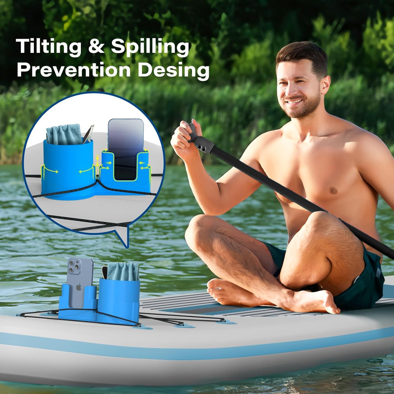 Fishing Boat Anchor - Suporte para bebidas de caiaque, prancha