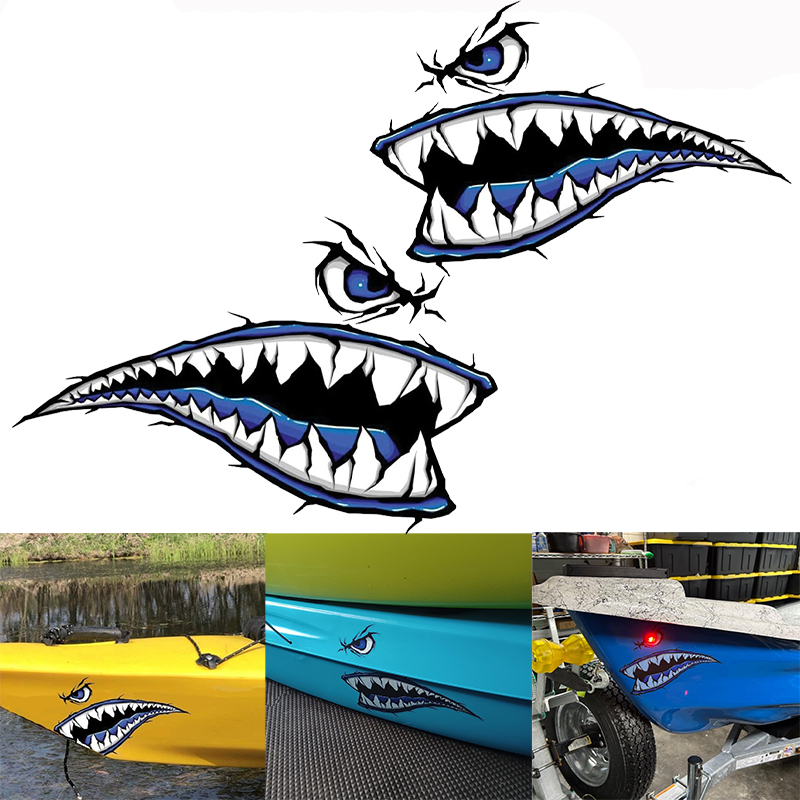 Fishing Boat Trailer - 2 pçs dentes de tubarão boca