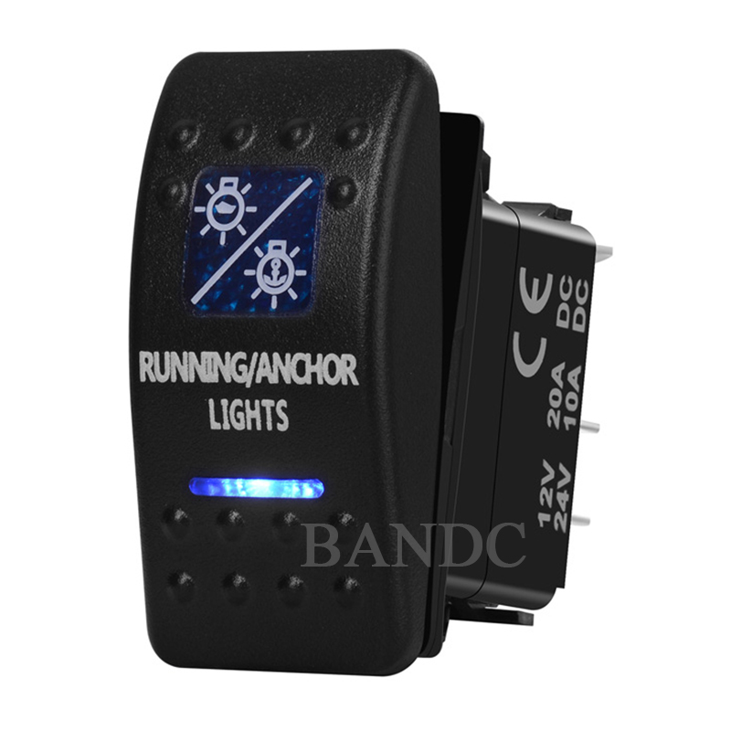 Corrida LED azul e luz de ânco - Fishing Boat Anchor avaliação e preço