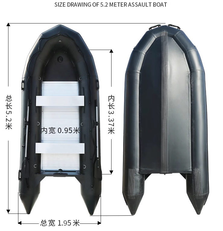 5.2.m engrossado stormboat bar - Fishing Boat Inflatable avaliação e preço